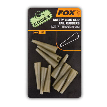 Fox EDGE Lead Clip Tail Rubbers - Size 7 Khaki (EUR 4,63)