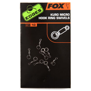 Fox EDGES Kuro Micro Hook Ring Swivels (EUR 5,96)