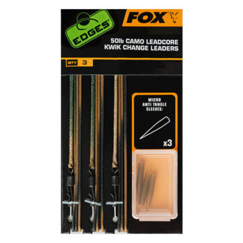 Fox Edges 50lb Camo Leadcore Kwik Change Leaders (EUR 5,16)