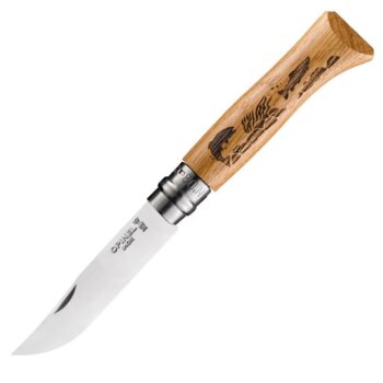 Nož Opinel No.08 Oak Engraved - Riba (EUR 27,74)